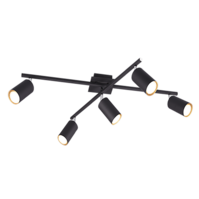 Trio MARLEY plafondlamp | mat zwart | IP20 | GU10 Fitting Trio MARLEY plafondlamp | mat zwart | IP20 | GU10 Fitting