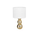 Trio Lighting Trio LOVA tafellamp | E27 Fitting | goudkleurig met wit | Ø 17 cm | IP20 | excl. 1x E27 | max. 10W