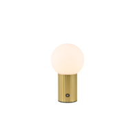 Trio TAURIS tafellamp | LED | messing mat/wit | Ø 12 cm | IP20