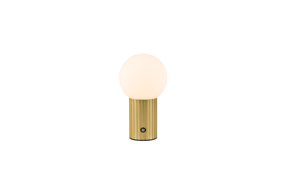 Trio Lighting Trio TAURIS tafellamp | LED | messing mat met wit | Ø 12 cm | IP20 | 1x 2W | 200 lm | 2300+3000+4000K | dimbaar Trio Lighting Trio TAURIS tafellamp | LED | messing mat met wit | Ø 12 cm | IP20 | 1x 2W | 200 lm | 2300+3000+4000K | dimbaar