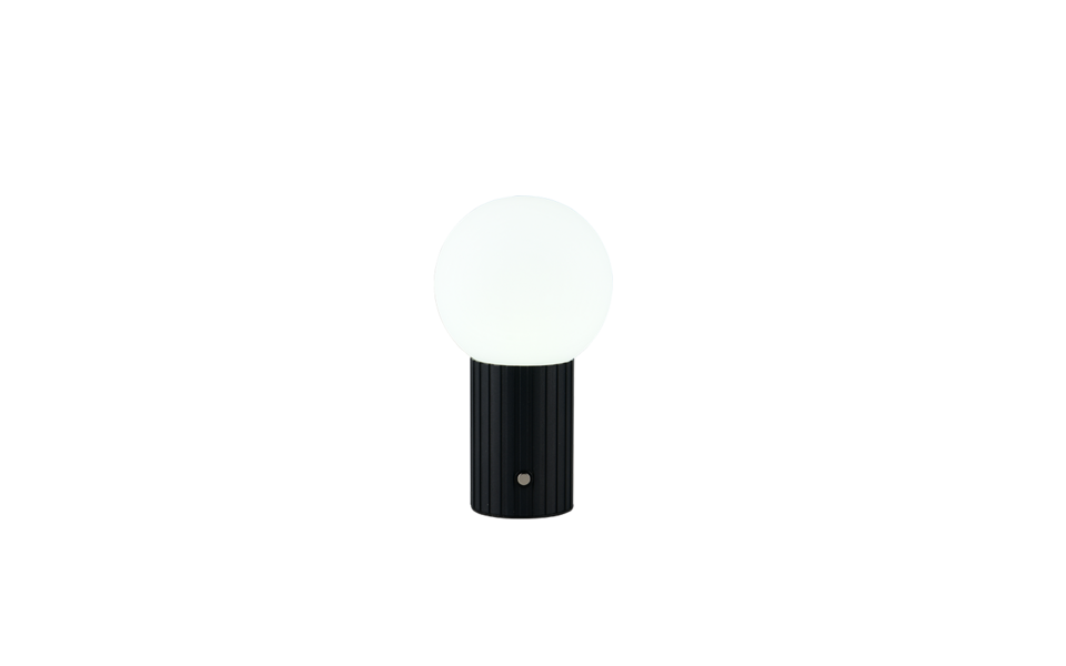 Trio Lighting Trio TAURIS tafellamp | LED | mat zwart met wit | Ø 12 cm | IP20 | 1x 2W | 200 lm | 2300+3000+4000K | dimbaar