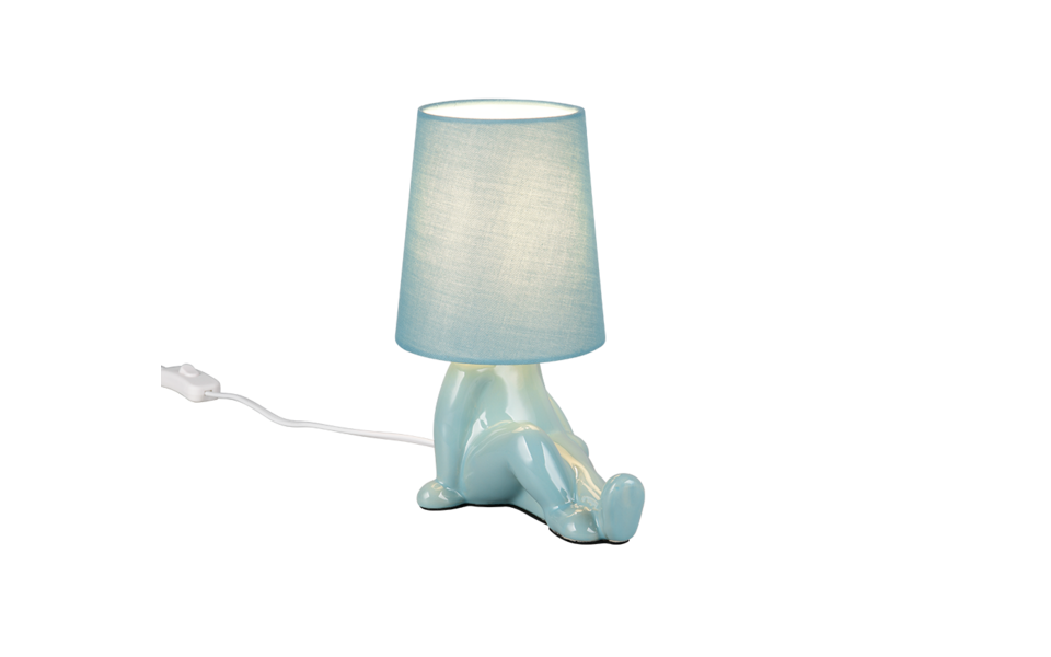 Trio Lighting Trio HUMA tafellamp | E14 Fitting | blauw | 20 x 13 cm | IP20 | excl. 1x E14 | max. 10W Trio Lighting Trio HUMA tafellamp | E14 Fitting | blauw | 20 x 13 cm | IP20 | excl. 1x E14 | max. 10W