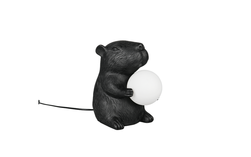 Trio Lighting Trio CAPI tafellamp | G9 Fitting | zwart met wit | 23 x 16 cm | IP20 | excl. 1x G9 | max. 5W