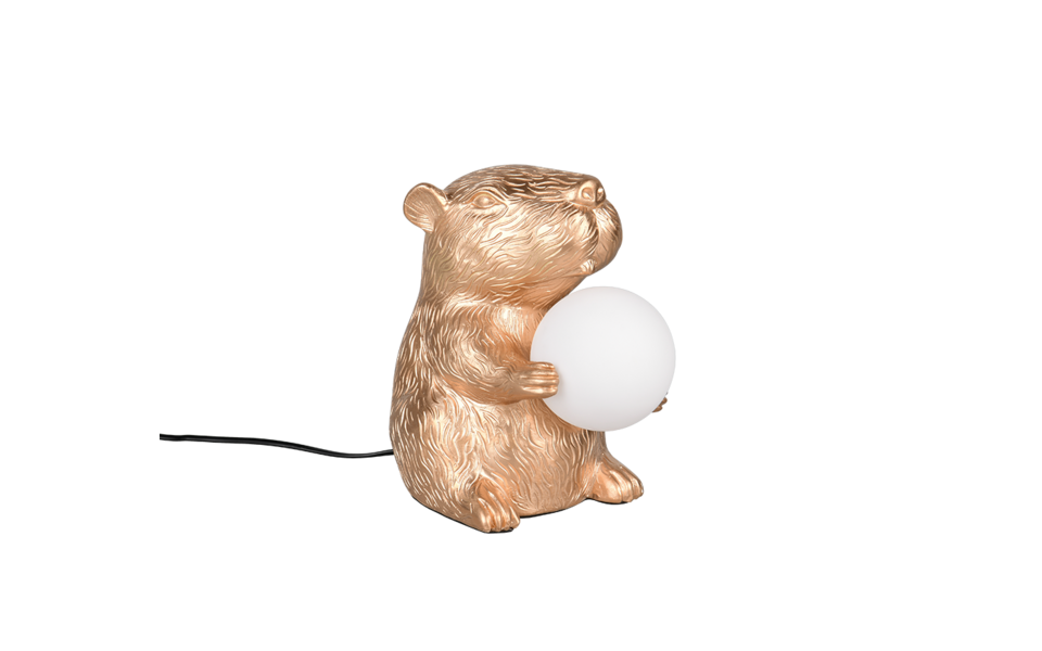 Trio Lighting Trio CAPI tafellamp | G9 Fitting | goudkleurig met wit | 23 x 16 cm | IP20 | excl. 1x G9 | max. 5W