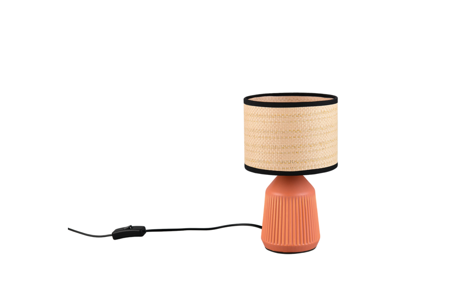 Trio Lighting Trio FORMENTERA tafellamp | E14 Fitting | terracotta | Ø 16 cm | IP20 | excl. 1x E14 | max. 40W Trio Lighting Trio FORMENTERA tafellamp | E14 Fitting | terracotta | Ø 16 cm | IP20 | excl. 1x E14 | max. 40W