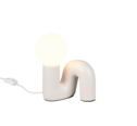 Trio Lighting Trio QUINN tafellamp | G9 Fitting | warm grijs met wit | 16,5 x 15 cm | IP20 | excl. 1x G9 | max. 5W