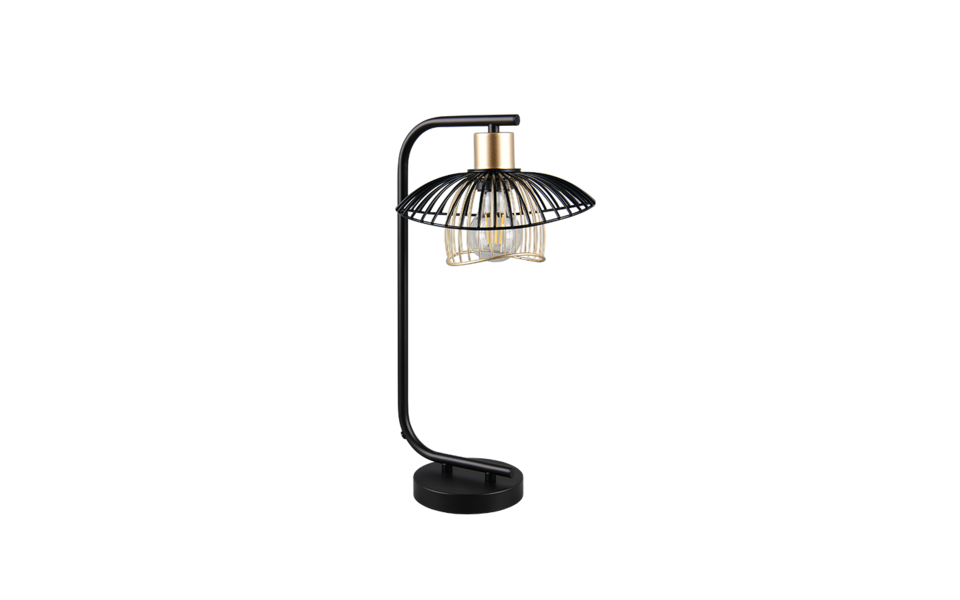 Trio Lighting Trio LAURIS tafellamp | E27 Fitting | mat zwart | 24 x 22 cm | IP20 | excl. 1x E27 | max. 10W Trio Lighting Trio LAURIS tafellamp | E27 Fitting | mat zwart | 24 x 22 cm | IP20 | excl. 1x E27 | max. 10W