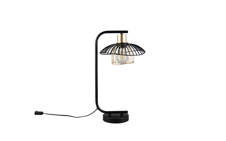 Trio Lighting Trio LAURIS tafellamp | E27 Fitting | mat zwart | 24 x 22 cm | IP20 | excl. 1x E27 | max. 10W Trio Lighting Trio LAURIS tafellamp | E27 Fitting | mat zwart | 24 x 22 cm | IP20 | excl. 1x E27 | max. 10W