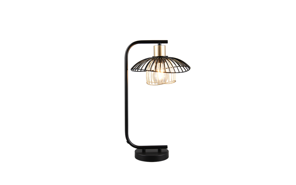 Trio Lighting Trio LAURIS tafellamp | E27 Fitting | mat zwart | 24 x 22 cm | IP20 | excl. 1x E27 | max. 10W Trio Lighting Trio LAURIS tafellamp | E27 Fitting | mat zwart | 24 x 22 cm | IP20 | excl. 1x E27 | max. 10W
