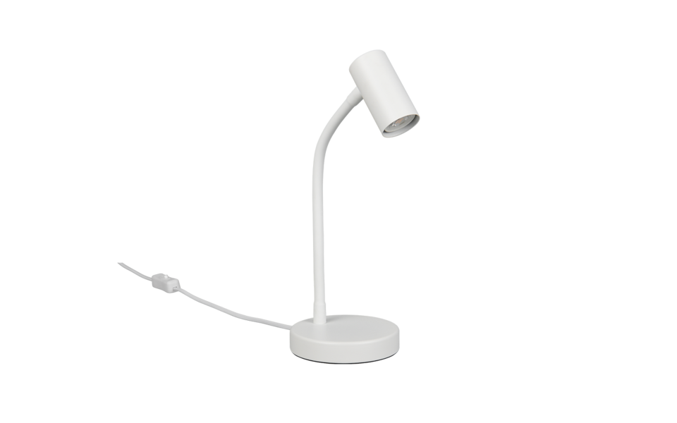 Trio Lighting Trio TARYN tafellamp | GU10 Fitting | wit mat | 18 x 12 cm | IP20 | excl. 1x GU10 | max. 5W