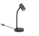 Trio Lighting Trio TARYN tafellamp | GU10 Fitting | mat zwart | 18 x 12 cm | IP20 | excl. 1x GU10 | max. 5W