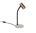 Trio Lighting Trio TARYN tafellamp | GU10 Fitting | koffie | 18 x 12 cm | IP20 | excl. 1x GU10 | max. 5W
