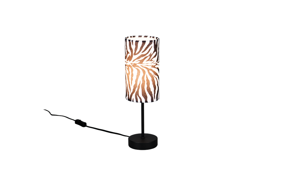 Trio Lighting Trio ZEBARA table lamp | 1x E14 max 40W | black | Ø 11 cm | 36 cm Trio Lighting Trio ZEBARA table lamp | 1x E14 max 40W | black | Ø 11 cm | 36 cm