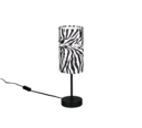 Trio Lighting Trio ZEBARA tafellamp | E14 Fitting | mat zwart | Ø 11 cm | IP20 | excl. 1x E14 | max. 10W