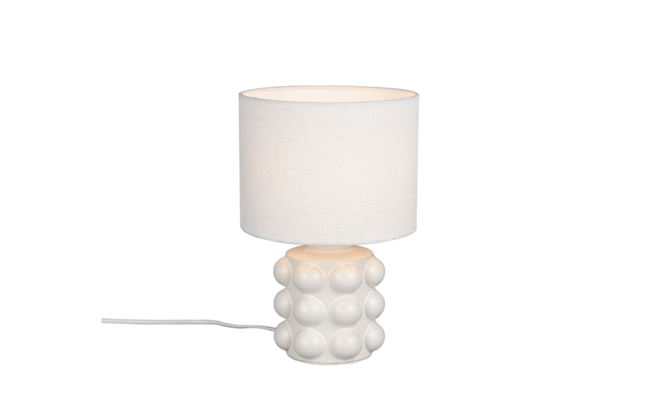 Trio Lighting Trio KATE tafellamp | E14 Fitting | wit | Ø 20 cm | IP20 | excl. 1x E14 | max. 40W