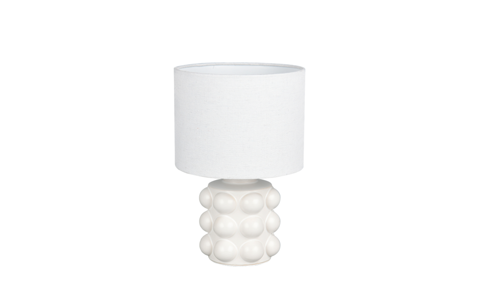 Trio Lighting Trio KATE tafellamp | E14 Fitting | wit | Ø 20 cm | IP20 | excl. 1x E14 | max. 40W