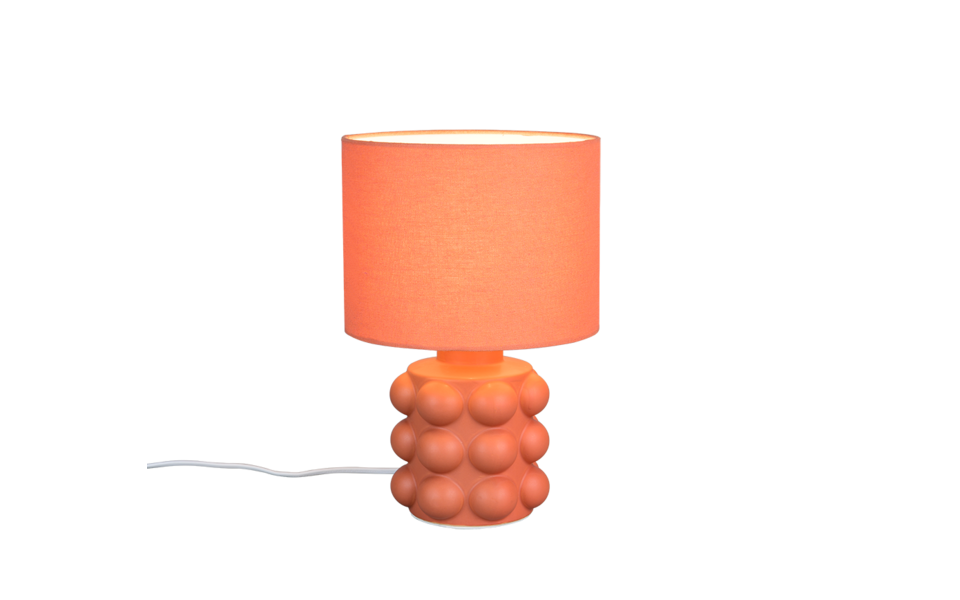 Trio Lighting Trio KATE tafellamp | E14 Fitting | abrikoos | Ø 20 cm | IP20 | excl. 1x E14 | max. 40W Trio Lighting Trio KATE tafellamp | E14 Fitting | abrikoos | Ø 20 cm | IP20 | excl. 1x E14 | max. 40W