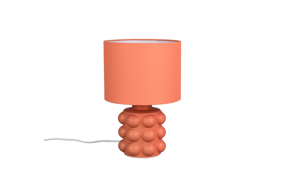 Trio Lighting Trio KATE tafellamp | E14 Fitting | abrikoos | Ø 20 cm | IP20 | excl. 1x E14 | max. 40W Trio Lighting Trio KATE tafellamp | E14 Fitting | abrikoos | Ø 20 cm | IP20 | excl. 1x E14 | max. 40W