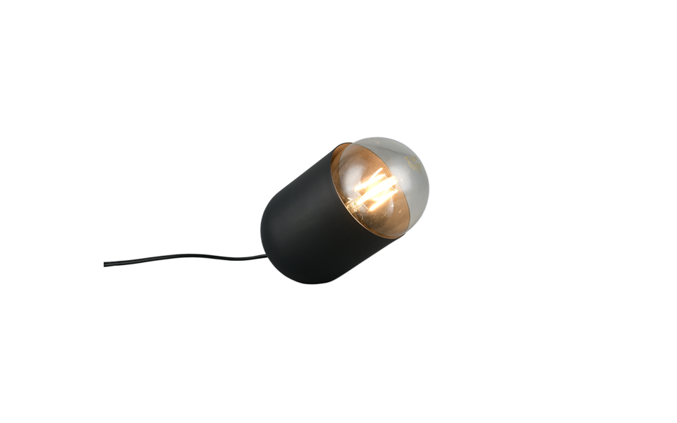 Trio Lighting Trio NARA table lamp | 1x E27 max 40W | black | 13.5 cm