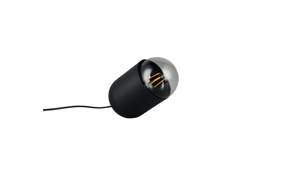 Trio Lighting Trio NARA tafellamp | E27 Fitting | mat zwart | Ø 11 cm | IP20 | excl. 1x E27 | max. 15W Trio Lighting Trio NARA tafellamp | E27 Fitting | mat zwart | Ø 11 cm | IP20 | excl. 1x E27 | max. 15W