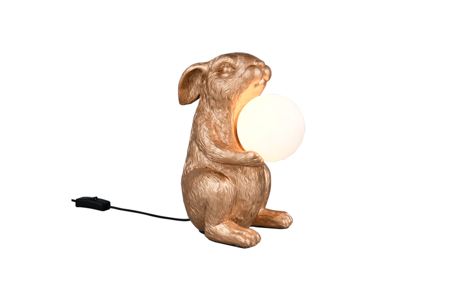 Trio Lighting Trio RABBIT tafellamp | G9 Fitting | goudkleurig | 21 x 16 cm | IP20 | excl. 1x G9 | max. 5W