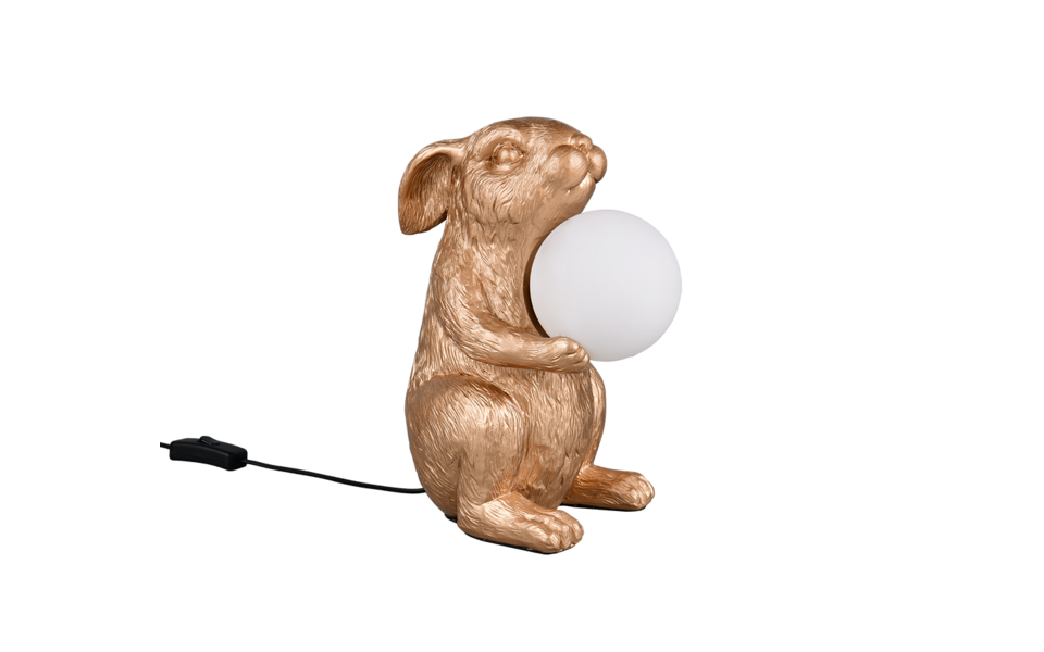 Trio Lighting Trio RABBIT tafellamp | G9 Fitting | goudkleurig | 21 x 16 cm | IP20 | excl. 1x G9 | max. 5W