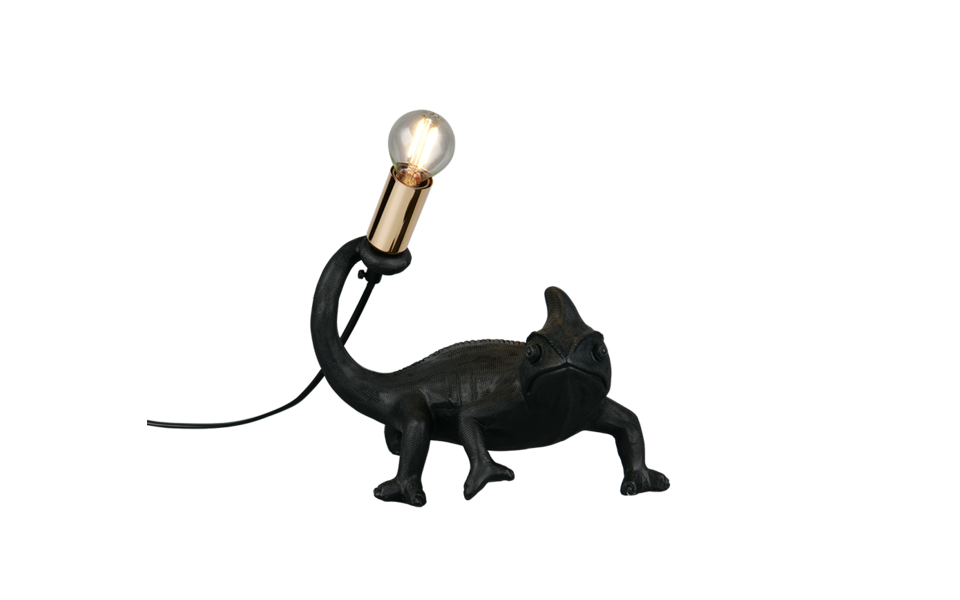 Trio Lighting Trio CRAWLY tafellamp | E14 Fitting | zwart | 24,5 x 14 cm | IP20 | excl. 1x E14 | max. 10W
