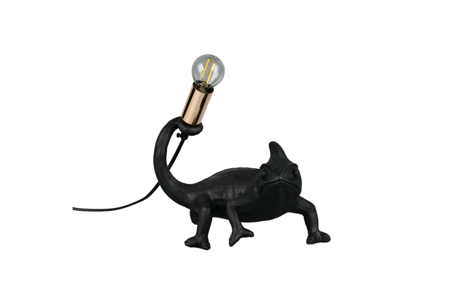 Trio Lighting Trio CRAWLY tafellamp | E14 Fitting | zwart | 24,5 x 14 cm | IP20 | excl. 1x E14 | max. 10W