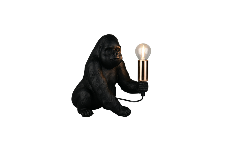 Trio Lighting Trio KONG tafellamp | E14 Fitting | zwart | 22 x 15 cm | IP20 | excl. 1x E14 | max. 10W