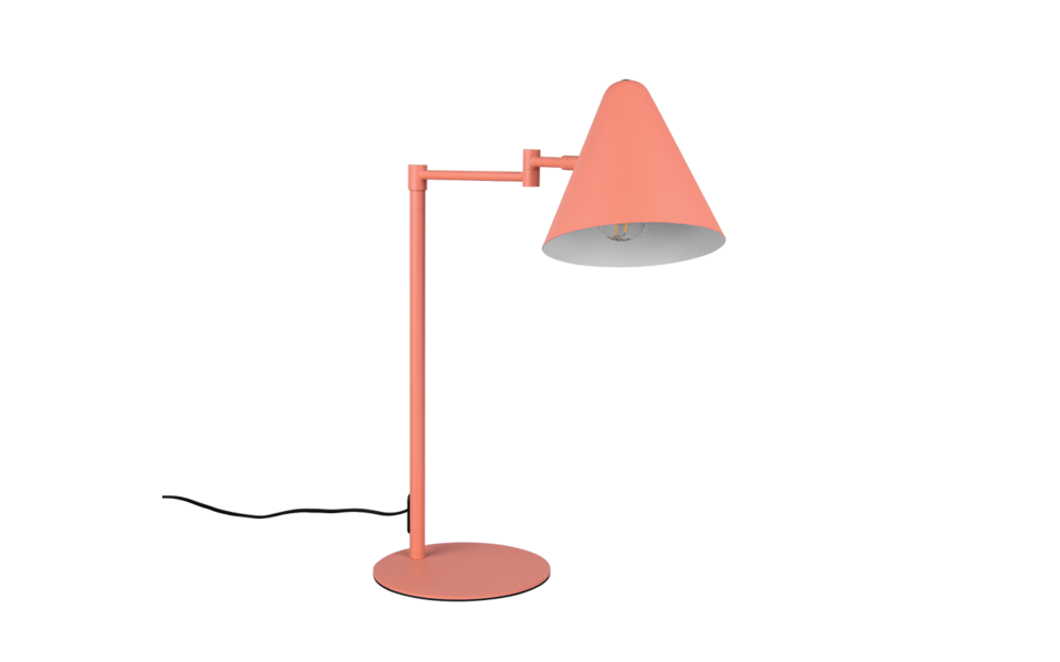 Trio Lighting Trio COSIMA tafellamp | E14 Fitting | abrikoos | Ø 15 cm | IP20 | excl. 1x E14 | max. 10W Trio Lighting Trio COSIMA tafellamp | E14 Fitting | abrikoos | Ø 15 cm | IP20 | excl. 1x E14 | max. 10W