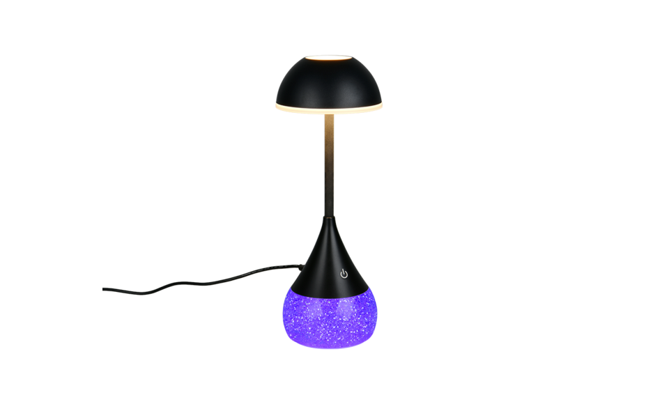 Trio Lighting Trio TEMBO tafellamp | LED | zwart | Ø 11 cm | IP20 | 1x 4,5W | 420 lm | 3000+4200+6500K | dimbaar Trio Lighting Trio TEMBO tafellamp | LED | zwart | Ø 11 cm | IP20 | 1x 4,5W | 420 lm | 3000+4200+6500K | dimbaar