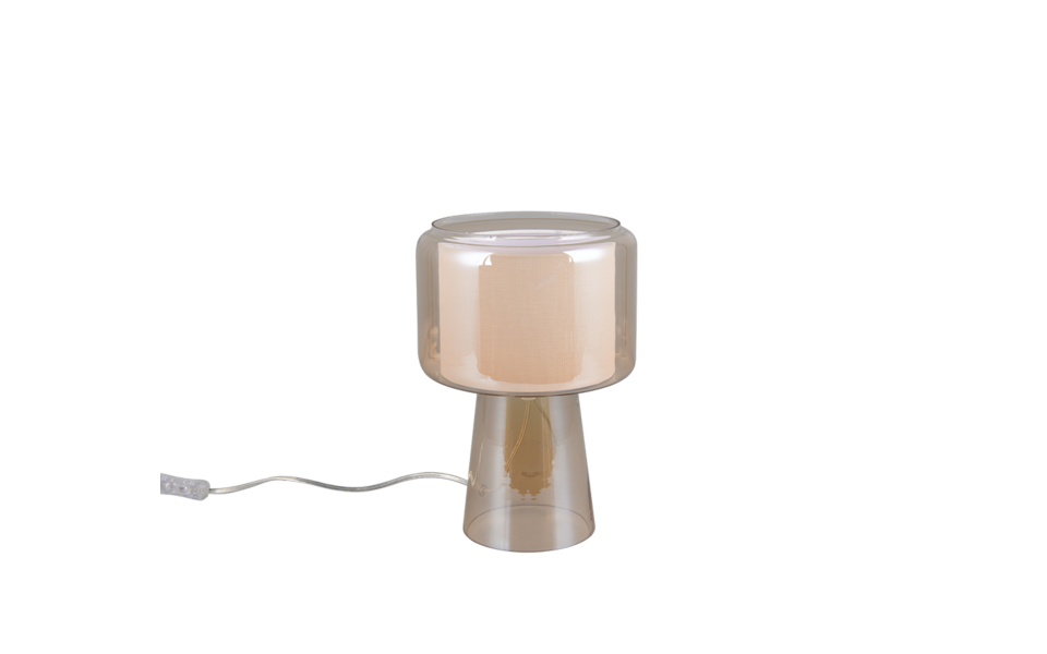Trio Lighting Trio ROCKA tafellamp | E14 Fitting | amber met wit | Ø 20 cm | IP20 | excl. 1x E14 | max. 10W Trio Lighting Trio ROCKA tafellamp | E14 Fitting | amber met wit | Ø 20 cm | IP20 | excl. 1x E14 | max. 10W