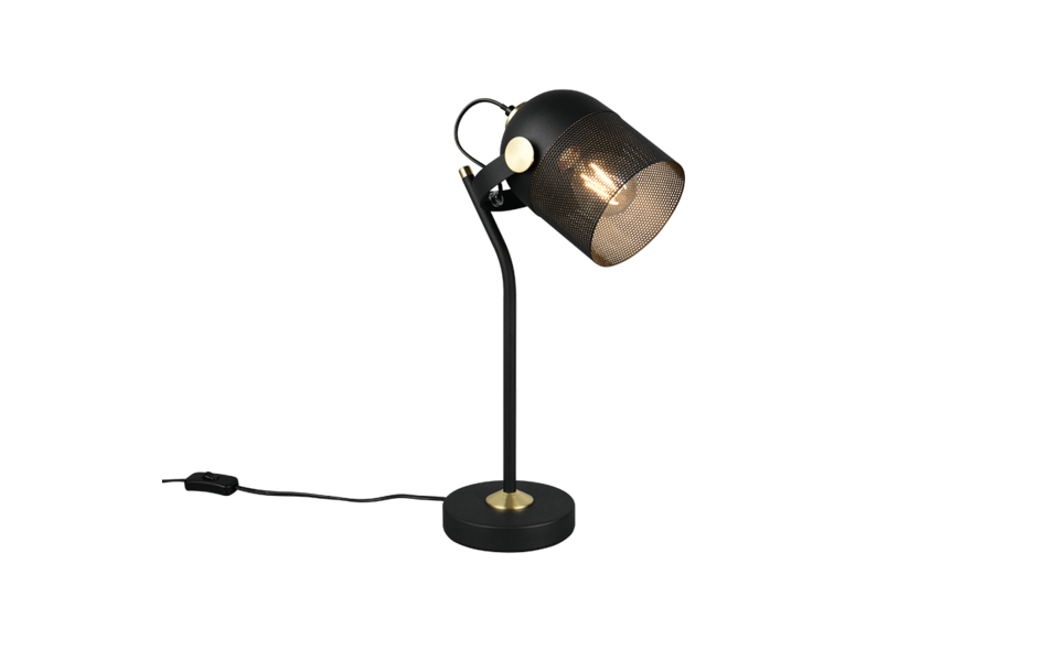 Trio Lighting Trio MIXA tafellamp | E27 Fitting | mat zwart | 14 x 45 cm | IP20 | excl. 1x E27 | max. 10W