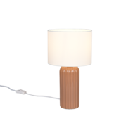 Trio BLAIR tafellamp | mokka/beige | IP20 | E27 Fitting | Ø 20 cm