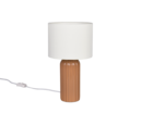 Trio Lighting Trio BLAIR tafellamp | E27 Fitting | mokka met beige | Ø 20 cm | IP20 | excl. 1x E27 | max. 10W