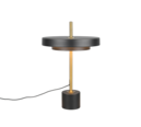 Trio Lighting Trio KEATON tafellamp | LED | zwart met goud | Ø 30 cm | IP20 | 1x 12W | 1400 lm | 2300+3000+4000K | dimbaar