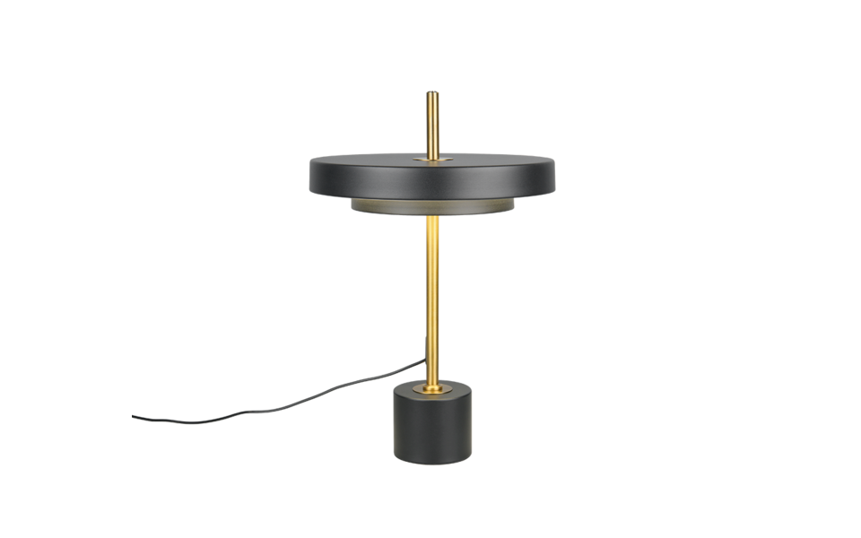 Trio Lighting Trio KEATON tafellamp | LED | zwart met goud | Ø 30 cm | IP20 | 1x 12W | 1400 lm | 2300+3000+4000K | dimbaar Trio Lighting Trio KEATON tafellamp | LED | zwart met goud | Ø 30 cm | IP20 | 1x 12W | 1400 lm | 2300+3000+4000K | dimbaar