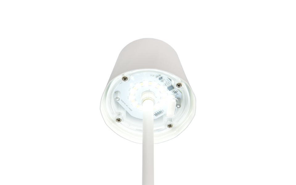 Trio Lighting Trio DIAZ tafellamp | LED | wit mat | Ø 8,5 cm | IP44 | 1x 1,6W | 160 lm | 2700-6500K