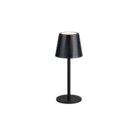 Trio DIAZ tafellamp | LED | mat zwart | Ø 8,5 cm | IP44