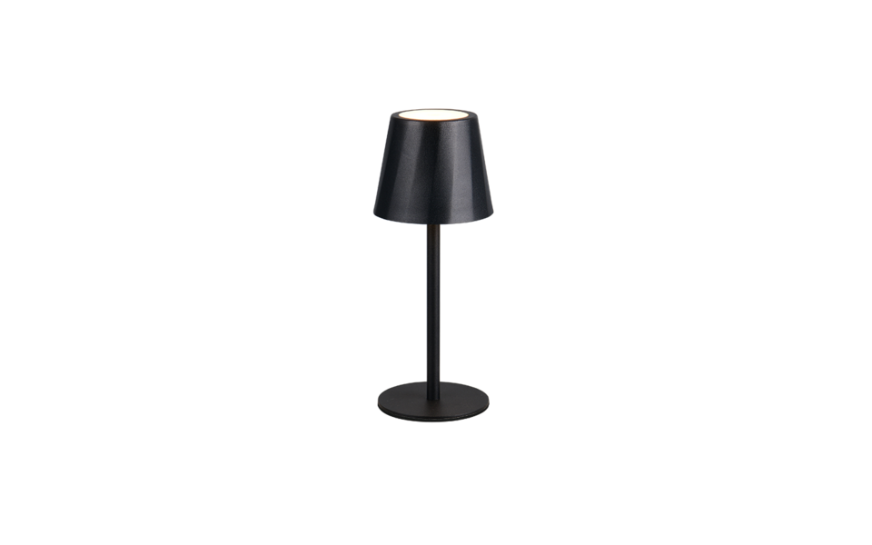 Trio Lighting Trio DIAZ tafellamp | LED | mat zwart | Ø 8,5 cm | IP44 | 1x 1,6W | 160 lm | 2700-6500K