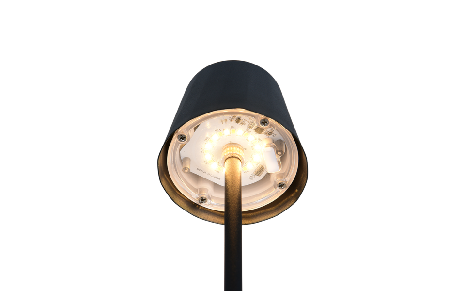 Trio Lighting Trio DIAZ LED table lamp | 1x 1.6W 250 lm 2700-6500K | black | Ø 9.5 cm | 20 cm