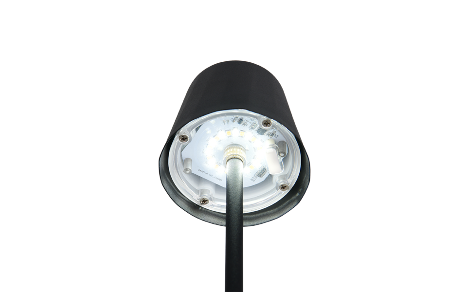 Trio Lighting Trio DIAZ tafellamp | LED | mat zwart | Ø 8,5 cm | IP44 | 1x 1,6W | 160 lm | 2700-6500K