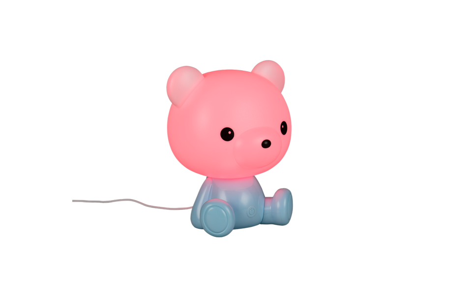 Trio Lighting Trio CUTIE tafellamp | LED | blauw | 21 x 19 cm | IP20 | 1x 0,3W | 30 lm | 3000K