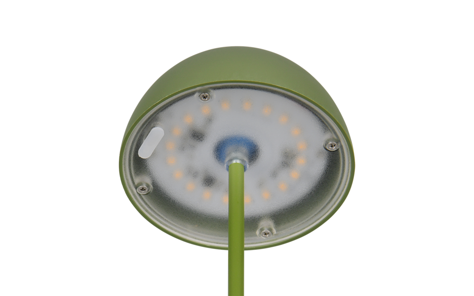 Trio Lighting Trio ORTIZ tafellamp | LED | groen | Ø 9 cm | IP44 | 1x 2W | 150 lm | 3000K | dimbaar