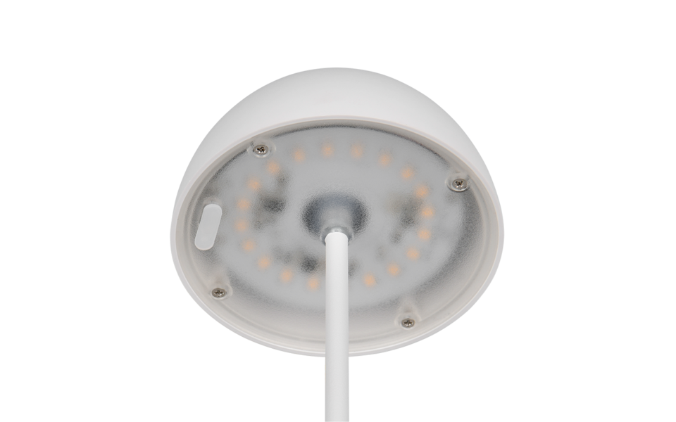 Trio Lighting Trio ORTIZ tafellamp | LED | wit mat | Ø 9 cm | IP44 | 1x 2W | 150 lm | 3000K | dimbaar Trio Lighting Trio ORTIZ tafellamp | LED | wit mat | Ø 9 cm | IP44 | 1x 2W | 150 lm | 3000K | dimbaar
