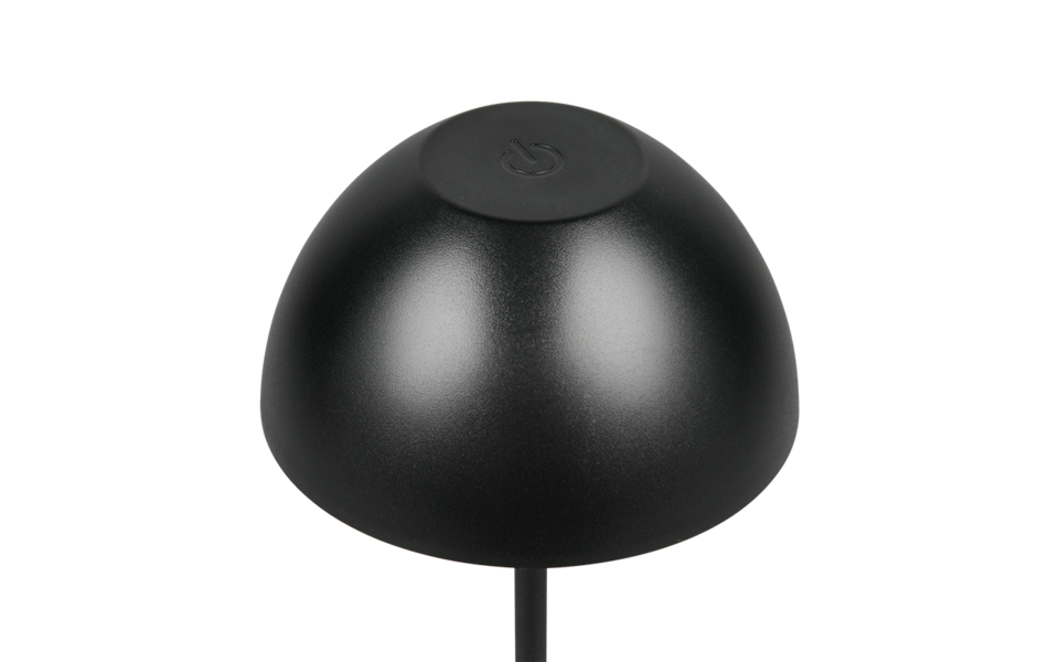 Trio Lighting Trio ORTIZ tafellamp | LED | mat zwart | Ø 9 cm | IP44 | 1x 2W | 150 lm | 3000K | dimbaar