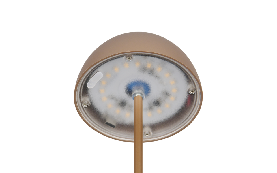 Trio Lighting Trio ORTIZ LED table lamp | 1x 3W 200 lm 3000K | mocha brown | Ø 9 cm | 20 cm
