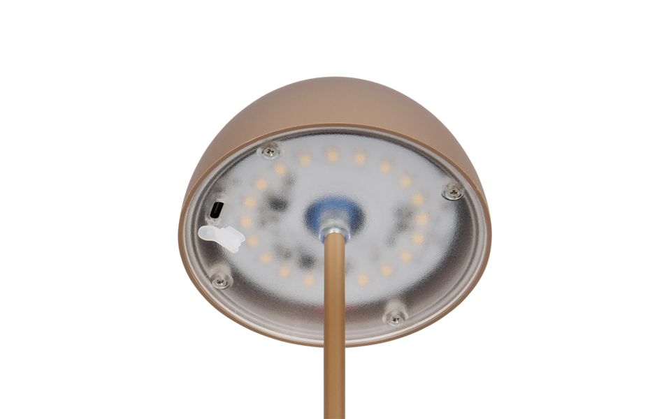 Trio Lighting Trio ORTIZ LED table lamp | 1x 3W 200 lm 3000K | mocha brown | Ø 9 cm | 20 cm