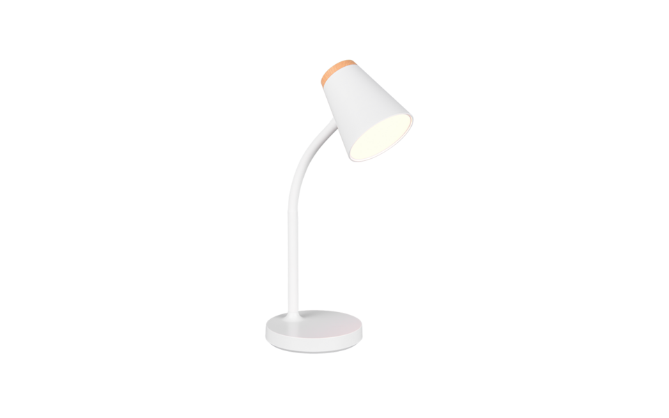 Trio Lighting Trio PONGO tafellamp | LED | wit | 13 x 36 cm | IP20 | 1x 4,5W | 500 lm | 3000K | niet dimbaar Trio Lighting Trio PONGO tafellamp | LED | wit | 13 x 36 cm | IP20 | 1x 4,5W | 500 lm | 3000K | niet dimbaar