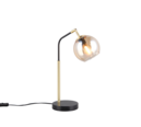 Trio Lighting Trio PAXTON table lamp | 1x E27 max 40W | black with gold | 45 cm